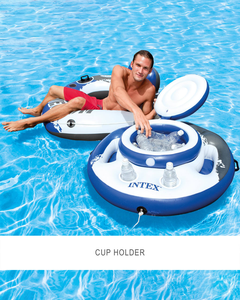 <span class=keywords><strong>INTEX</strong></span> 58825 Bouée de Nage Gonflable Flottante pour Rivière, Modèle Unique Noir avec Filet - Product Image 2