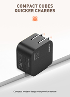 Chargeur mural rapide LDNIO Q1 personnalisé avec prise EU US UK USB Type C PD 20W, adaptateur de charge rapide pour téléphone portable, chargeurs de téléphone portable