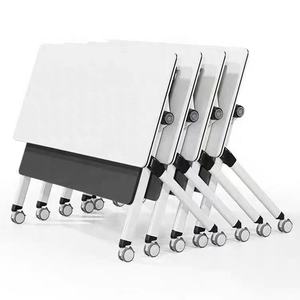 Modern Style Functional Foldable Meeting Table Office Home School Training Desk Flip <strong>Top</strong> <strong>Design</strong> with Durable Metal Material - Product Image 5