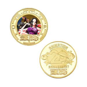 2025 japon Anime une pièce pièces commémoratives Souvenir Luffy Sanji Nami métal pièces Collection jouet pour cadeaux de fête d'<span class=keywords><strong>anniversaire</strong></span> - Product Image 6