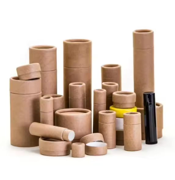 High Quality Biodegradable Skin Care Paper Tube Circle Can Paper Box Tea Paper Tube Packaging