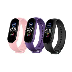 All'ingrosso M5 Smart Band Fitness Tracker Smart Watch bracciale cardiofrequenzimetro Monitor per la pressione sanguigna braccialetto per la salute M5 Smart Watch