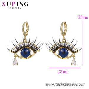 23017 सरल दैनिक पहनने सोने की बाली डिजाइन आंख की रोशनी में वजन स्टड आभूषण सस्ते लागत चीन थोक - Product Image 5