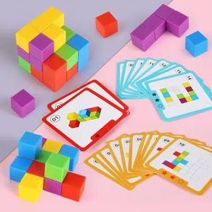 Blocchi Logici Arcobaleno in Legno all'Ingrosso - Manipolativi Montessori per Ragionamento Spaziale e Matematica per Bambini dai 2 ai 6 Anni, Certificati CE - Product Image 3