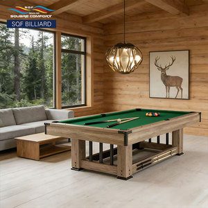 Mesa de Billar S.Q.F Ultimate Luxury Entertainment de 7 pies 3 en 1, Personalizable, de MDF, con Bolsillos de Nailon, Diversión Interminable, Juego de Snooker y Billar - Product Image 2