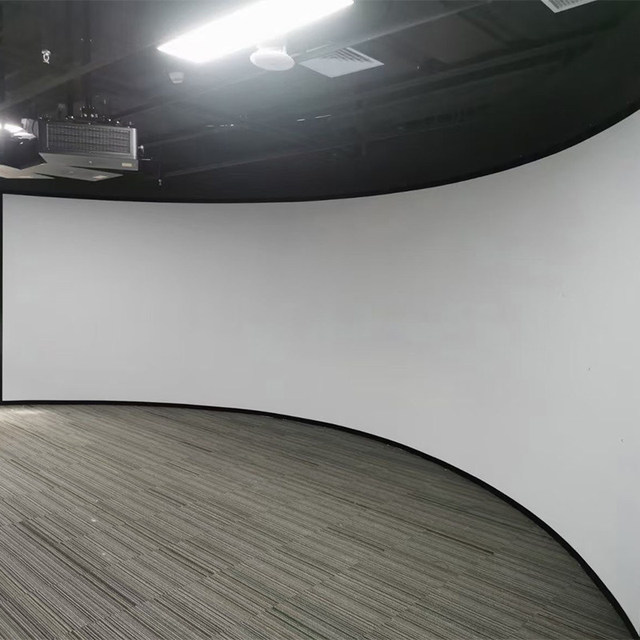 Custom Acoustic Projection Screen High Quality Fixed Frame White Woven Acoustically Transparent Screen for Cinema Projector