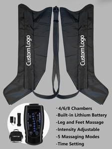 Bottes de compression d'air pour le corps entier, sans fil, portables, 250 mmHg, soulagement des œdèmes, 8 chambres, massage à air, pressothérapie, bottes de récupération - Product Image 2