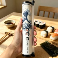 Contenants à sushi écologiques innovants, tubes jetables anti-fuite pour rouleaux de sushi, pour les restaurants de sushi et la restauration