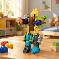 Figurines d'animaux à assembler soi-même 5 en 1, transformables en robot, jouet éducatif STEM pour enfants