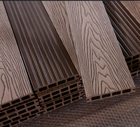 Plancher composite WPC imperméable en relief 3D de 140-25 mm pour balcon et terrasse