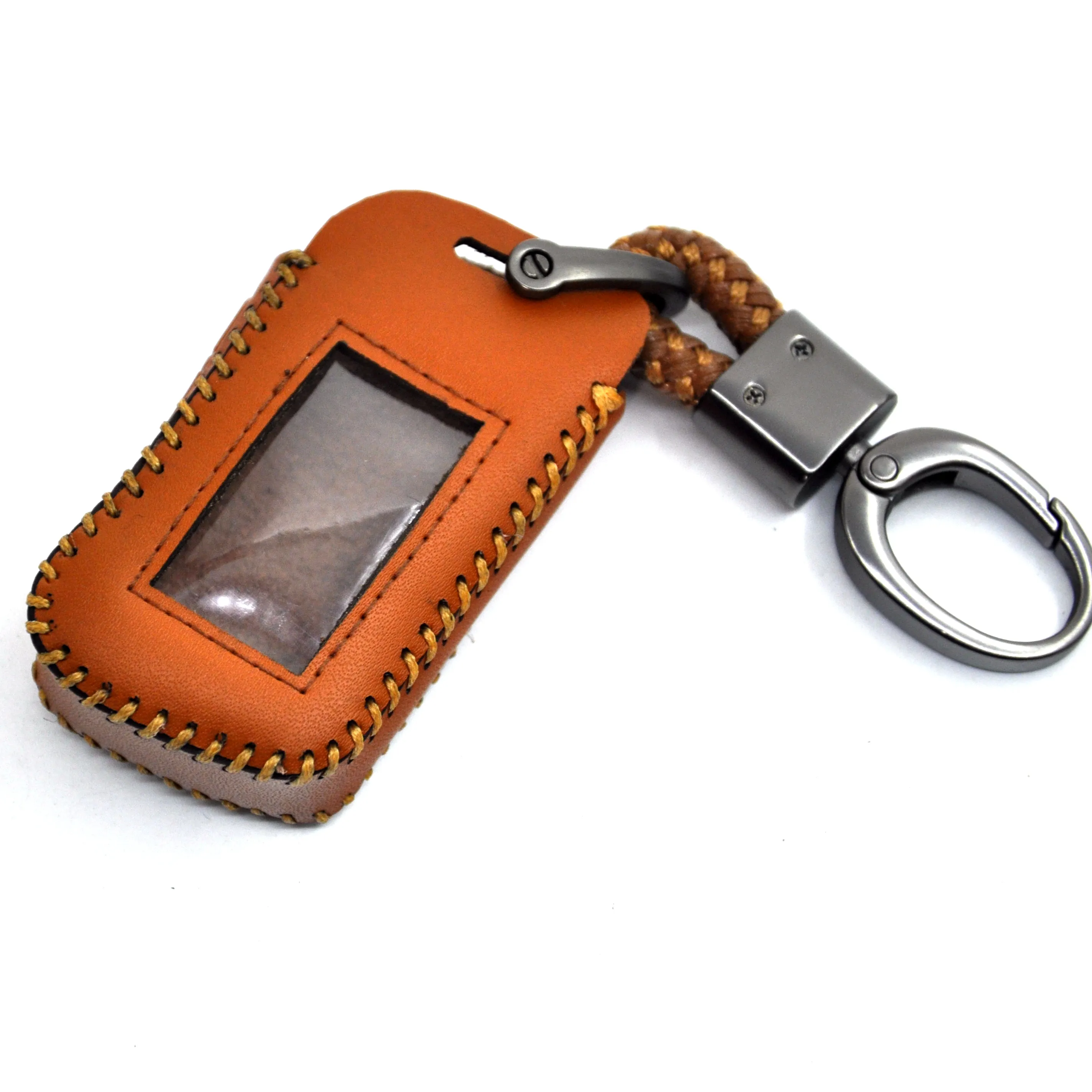 New A93 Leather Case For Starline A93 A63 Car Key alarm Remote Controller LCD Keychain Cover,Car-styling