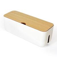 Boîte de gestion de câbles d'écouteurs, fil caché bandes d'alimentation pour maison, bureau, cuisine, salon Tv, routeur d'ordinateur, organisateur de prise d'alimentation