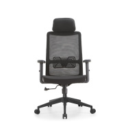 Chaise de bureau ergonomique moderne à dossier haut en plastique avec support lombaire pour usage scolaire, prix de gros direct usine