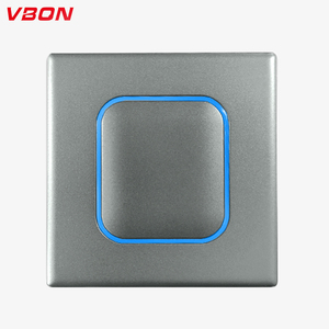 Vbqn sản xuất bán buôn thiết kế mới 86 Bảng điều chỉnh 10A 1 Gang 1 Way <span class=keywords><strong>Gery</strong></span> PC tường ánh sáng Thiết bị chuyển mạch - Product Image 1