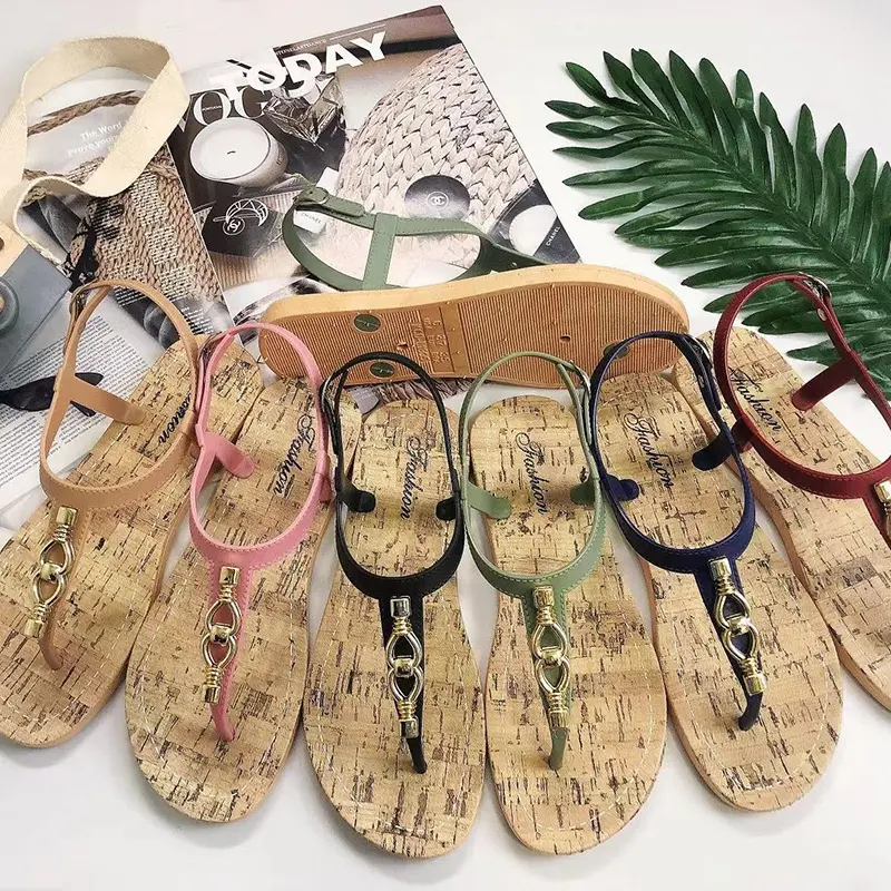 Nouveaux modèles hawai chappal personnalisé maison pantoufles fleur mode sandales dames chaussures de chine