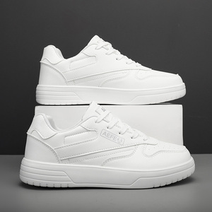Zapatos de moda para caminar, cómodos zapatos blancos de fabricación, zapatos de monopatín informales OEM, talla 47, zapatillas blancas para hombre