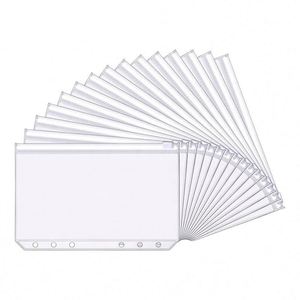 Pochette zippée en plastique imperméable pour classeur à anneaux, rangement de papeterie, pochette zippée pour classeur - Product Image 1