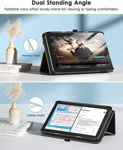 Funda plegable de cuero PU para <span class=keywords><strong>Amazon</strong></span> <span class=keywords><strong>Kindle</strong></span> Fire 7, versión Premium, delgada, para todas las nuevas, 12ª generación, 2022 - Product Image 3