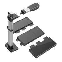ELOAM Lector de Documentos Todo en Uno, Escáner Digital Portátil, Lector Automático de Pasaportes/Tarjetas de Identificación, USB, Stock A3, 1 Segundo, Negro, 1 Año, 10MP