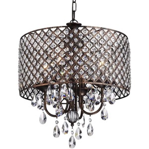 Lustre en cristal en forme de branche de fer de style rétro moderne, luminaire suspendu minimaliste en métal pour salon, villa, éclairage de plafond - Product Image 5
