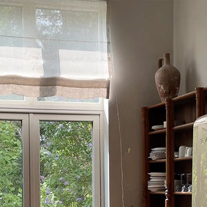ม่านม้วนผ้าลินินปรับแต่งได้ ผ้าม่านหรูหราสำหรับตกแต่งบ้าน - Product Image 2
