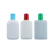 Bouteilles de lotion cosmétique grande capacité 100ml/120ml en PE avec bouchon à vis ou à clapet, estampage à chaud or/argent, pour usage quotidien