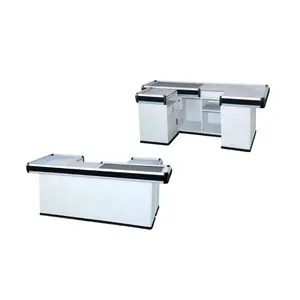 Superstore Made China Supermarket Cashier Table Front Counters Table New Design Superstore Counter Shelf