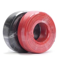 Cable fotovoltaico H1Z2Z2-K de 2.5mm y 4mm, con núcleo trenzado redondo, XLPO LSZH, cobre estañado, resistente a los rayos UV, para cableado de estaciones solares comerciales en techos.
