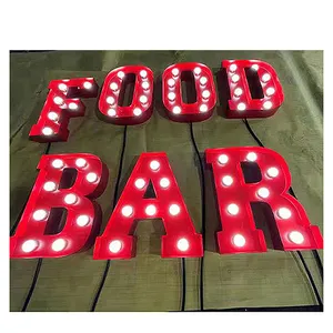 Hot sale RGB 4ft 5ft big marquee letter lights for event wedding supplies giant large electronic signs party decoration led