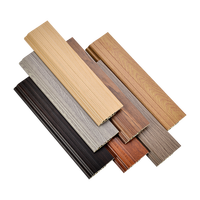 Profilés de plinthe en composite bois-plastique bon marché, plinthes de cuisine étanches en PVC