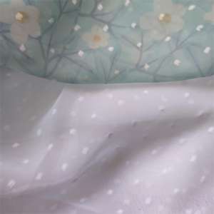 Tissu pour robe en mousseline de soie jacquard à pois suisses <span class=keywords><strong>d</strong></span>'été imprimé personnalisé - Product Image 1