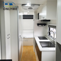 ONLYWE Camping-car tout-terrain populaire, remorque de camping tout-terrain 4x4, cadre en aluminium, camping-car, remorque tout-terrain