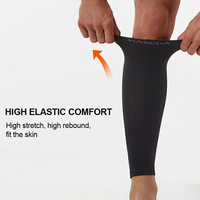 2349 # Manchons de compression personnalisés avec logo pour mollets, anti-humidité, élastiques, pour le sport, antidérapants, pour la course à pied, vente en gros