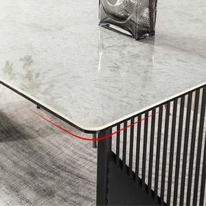 Ensemble <span class=keywords><strong>de</strong></span> salle à manger SUKE pieds originaux <span class=keywords><strong>de</strong></span> style luxueux meubles <span class=keywords><strong>de</strong></span> salle à manger bon marché tables <span class=keywords><strong>de</strong></span> salle à manger en dalles d'acier inoxydable - Product Image 4