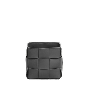 4JSH Simple Solid Color Leather Office Desk Desktop, Entryway <b>Storage</b>, <b>Remote</b> <b>Control</b>, Makeup Brush, Small <b>Storage</b> Bucket - Product Image 5