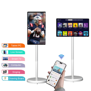 21.5 inç <span class=keywords><strong>Wifi</strong></span> <span class=keywords><strong>Android</strong></span> 13 <span class=keywords><strong>Tablet</strong></span> Pc 4Gb + 64Gb Fhd dönebilir dokunmatik ekran ev eğlence için taşınabilir akıllı Tv - Product Image 1