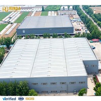 Structure en acier modulaire et entrepôt à grande portée de fabrication chinoise, bâtiment métallique fiable avec installation rapide et support technique