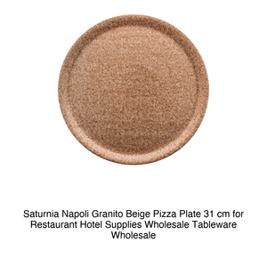 Assiette à pizza en granit beige Naples Ø 31 cm 04Y51019 Saturnia - Product Image 2