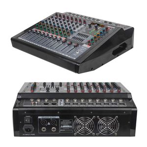 Mixer Professionale Amplificato a 6/8/12/16 Canali con BT per Palco, DJ, Sistema Audio Live e Amplificatore PA - Product Image 1