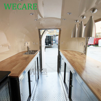 Remorque de restauration mobile WECARE entièrement équipée : café, desserts, hot-dogs, glaces, cuisine complète, camion de restauration rapide