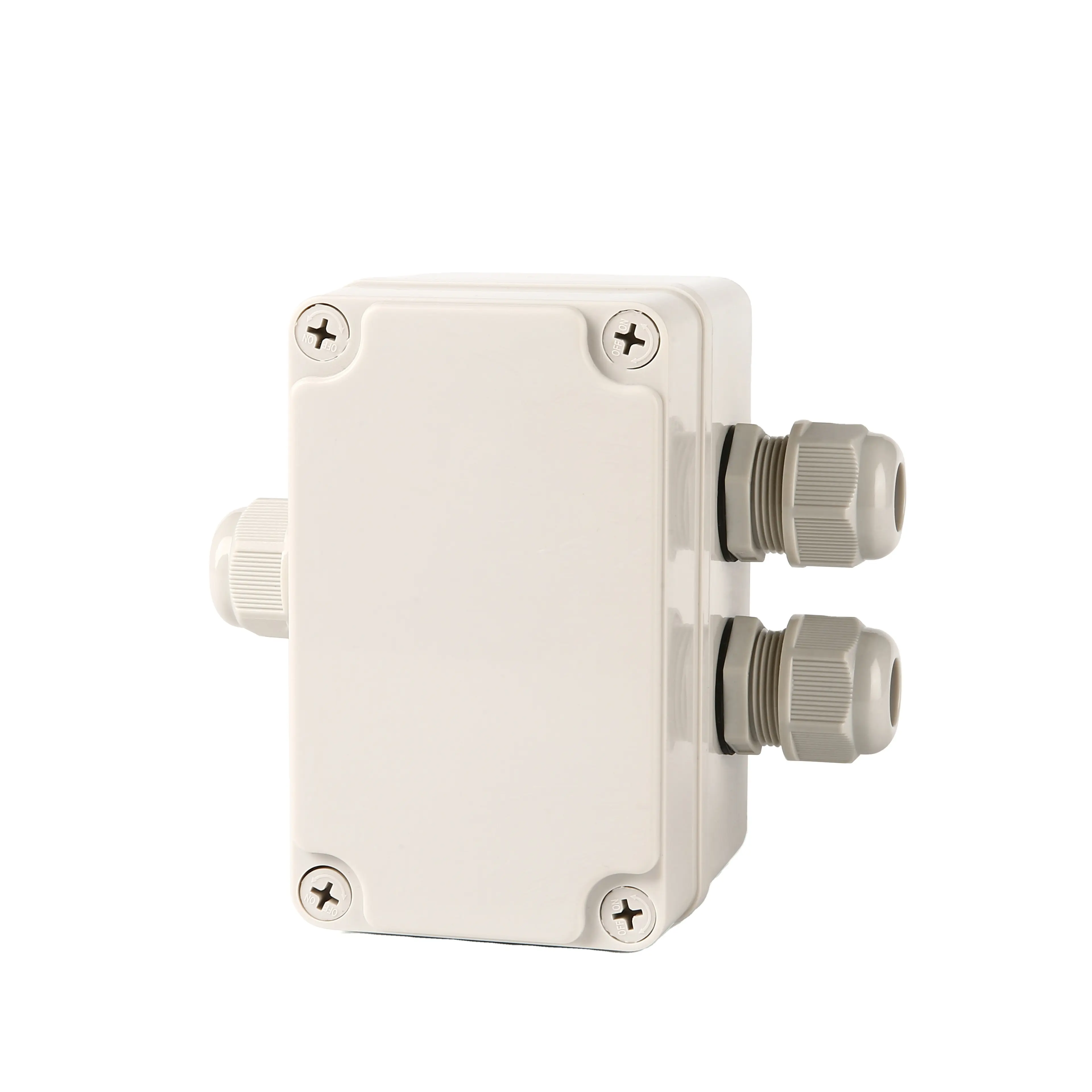 China PVC ABS Ip65 Plastic Explosion Proof Waterproof Cable Gland Electrical Enclosure Junction Box White Body Customized PH-10P