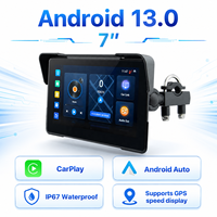 IP67 Su Geçirmez Motosiklet CarPlay Motosiklet Navigasyon Cihazı 7 İnç Android 13.0 2GB+32GB Uygulama İndirme GPS Hız Göstergesi Moto Car Play