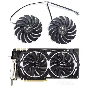 Ventilador de GPU GTX1080 de 95MM 4PIN PLD10010S12HH DC 12V 0.4A para tarjeta gráfica <span class=keywords><strong>MSI</strong></span> <span class=keywords><strong>Geforce</strong></span> GTX <span class=keywords><strong>1080</strong></span> 1070 1060 Armor - Product Image 1