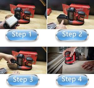 Filtre de remplacement M18 au prix d'usine, filtre pour <span class=keywords><strong>ponceuse</strong></span> compatible avec <span class=keywords><strong>Milwaukee</strong></span> 2648-20 2648-21 M18 <span class=keywords><strong>ponceuse</strong></span> orbitale aléatoire - Product Image 2