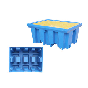 Low Cost Single Double Ibc Spill Bund Pallet Carretilla elevadora Contenedor De <span class=keywords><strong>Derrames</strong></span> Estibas Antiderrame - Product Image 1