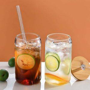 Best Selling 16OZ 500ml Eco-Friendly Custom Glass <b>Water</b> <b>Bottle</b> with Straw and Lid Custom Logo <b>UV</b> Printing Portable & Durable - Product Image 3