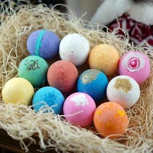 Bombas de Baño Efervescentes Personalizadas al por Mayor, Aroma a Melocotón con Flores de Sal Marina, Envueltas Individualmente, Veganas, Naturales, Idea de Regalo - Product Image 3