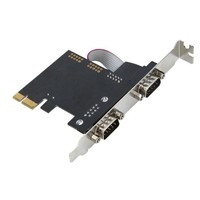 Tarjeta Serial PCIe de 2 Puertos, Adaptador Dual DB9 RS232 para PC de Escritorio con Windows y Linux, Alta Velocidad con Soporte de Perfil Bajo