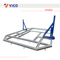 Système de réparation rapide des accidents de collision de carrosserie, fabricant certifié CE, pinces intelligentes personnalisées, 6 m x 4 m, machine à tirer le châssis de voiture