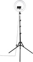 Lampe annulaire LED de 6, 10, 12 pouces avec support de téléphone, lumière de maquillage, pour diffusion en direct, pince réglable, lampe de bureau, intensité réglable, pour selfie